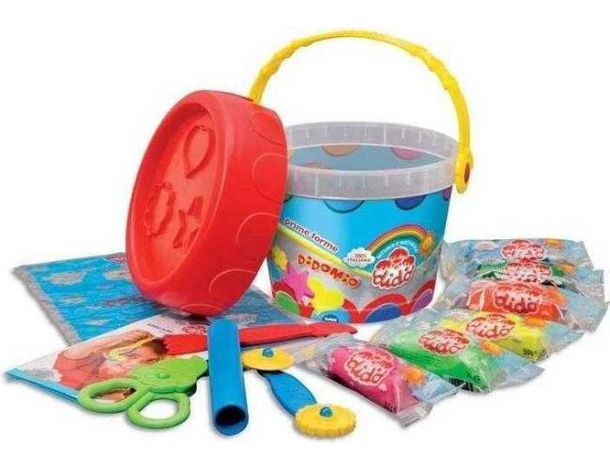 Pasta per Modellare Didòmio Secchiello Accessori Formine Didò Bambini Fila