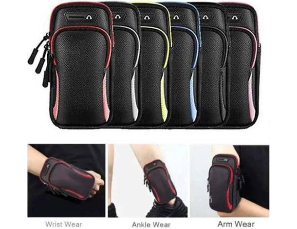 Fascia da braccio sportiva porta cellulare smartphone universale sport corsa...