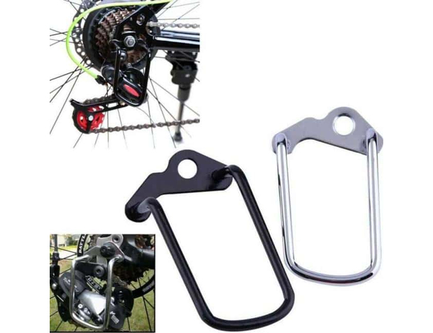 Gancio per protezione deragliatore trasmissione bici posteriore acciaio catena