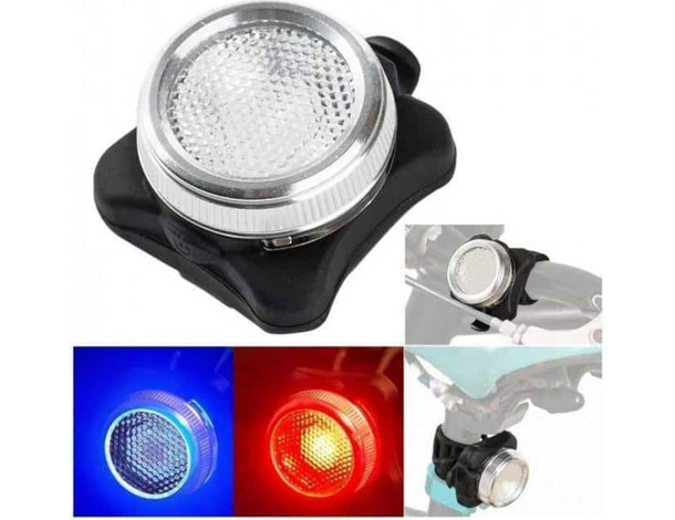 Luce led fanalino waterproof per bicicletta anteriore posteriore