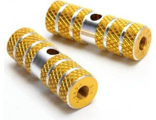 Pedane bici poggiapiedi asse anteriore posteriore ciclismo 11 x 2,3 cm...