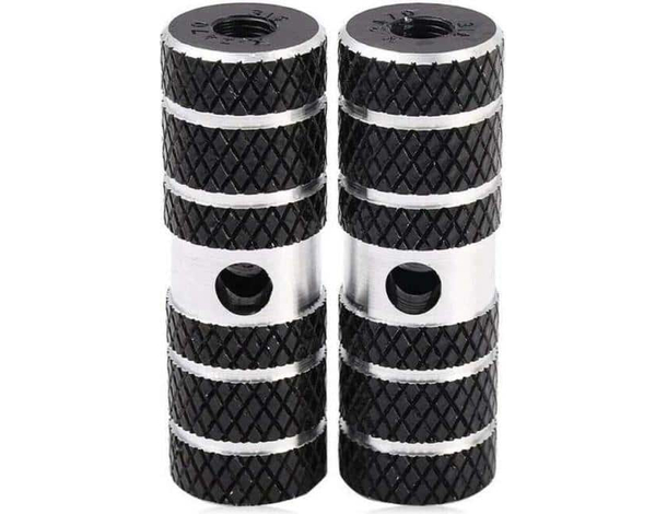 Pedane bici poggiapiedi asse anteriore posteriore ciclismo 11 x 2,3 cm...