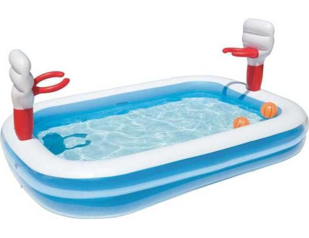 Piscina Gonfiabile per Bambini 54122 Gioco Pallacanestro Basket Giardino Estate