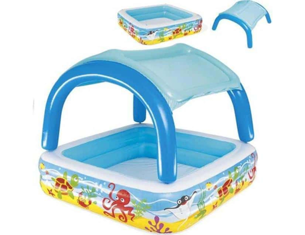 Piscina Gonfiabile per Bambini 52192 Fuoriterra 140x140x114cm Giardino Estate