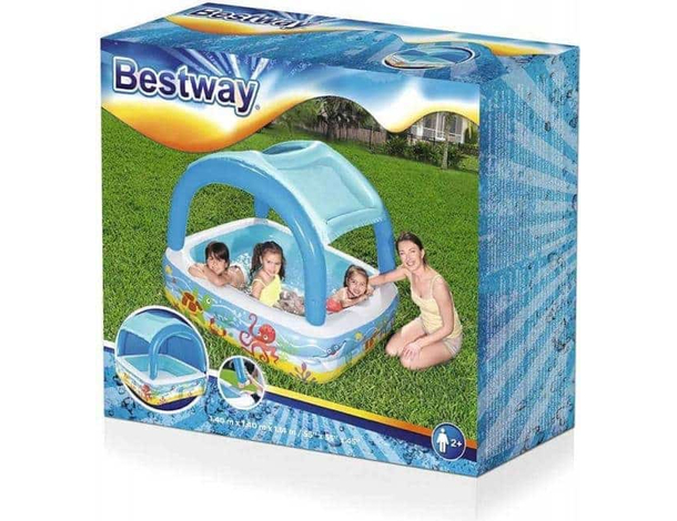 Piscina Gonfiabile per Bambini 52192 Fuoriterra 140x140x114cm Giardino Estate...