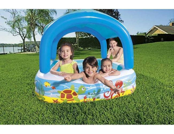 Piscina Gonfiabile per Bambini 52192 Fuoriterra 140x140x114cm Giardino Estate...