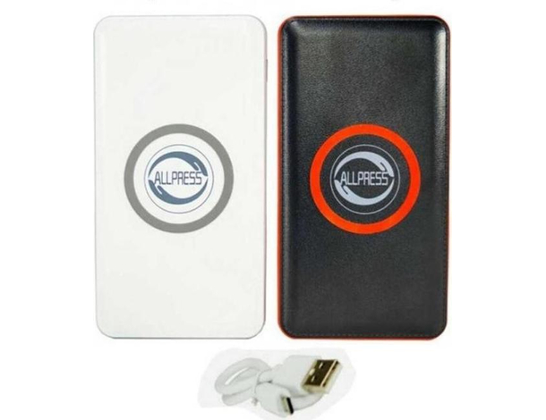 Power Bank Caricabatterie Wireless Smartphone Tecnologia QI 6000mAh Portatile