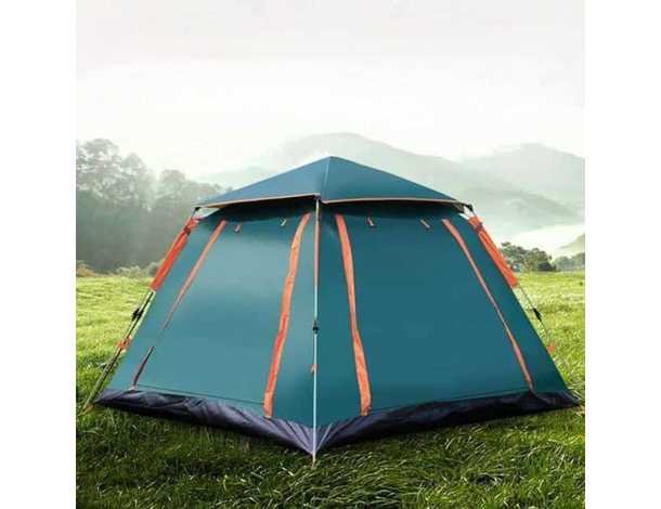 Tenda da Campeggio 4-5 Posti Persone Impermeabile Automatica Anti-UV...