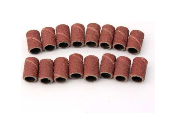 100x Scovolini Abrasivi Cilindri Manicure Nail Art Fresa Estetista Unghie