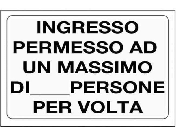 10x Cartello "Ingresso Permesso" in PVC 20x30cm Negozio Ufficio Magazzino Studio