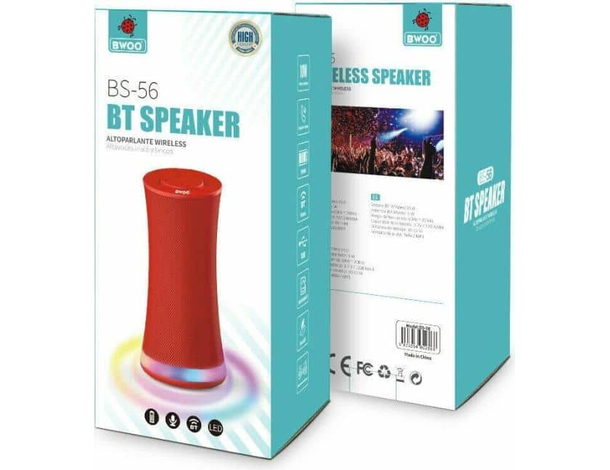 Speaker BT Bluetooth Altoparlante Wireless Portatile RGB Canton Tower 5w...