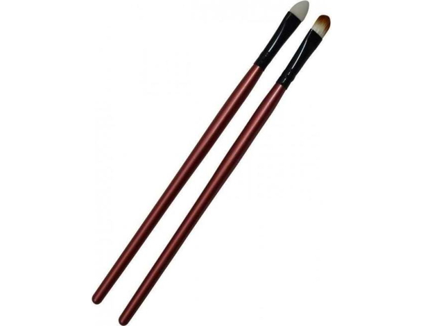 2x coppia pennelli occhi ombretto pennellino spugnetta sfumatura make up trucco
