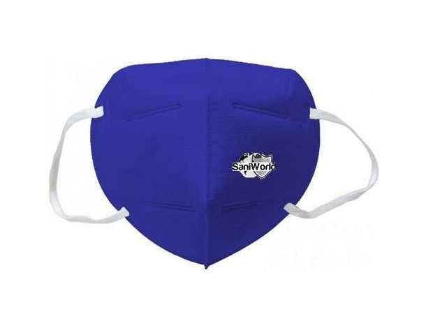 40x Mascherine FFP2 Italiane Certificate CE Colore Blu Monouso Naso Bocca