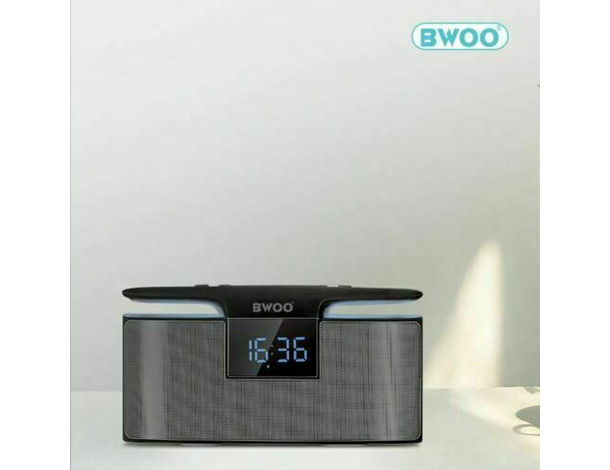 Cassa Speaker Altoparlante Bluetooth 5.0 Orologio Sveglia Digitale LED 12W...
