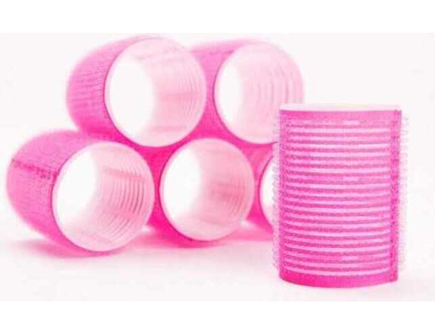 Bigodini in Velcro Per Capelli Mossi Ricci Boccoli Acconciatura Donna (8x...