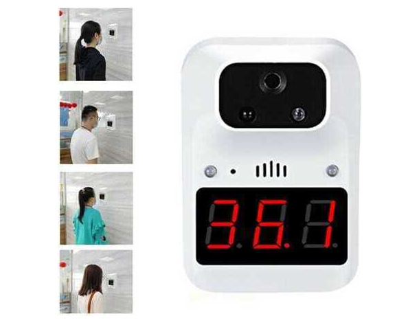 Termometro digitale infrarossi da muro veloce automatico sensore a distanza...