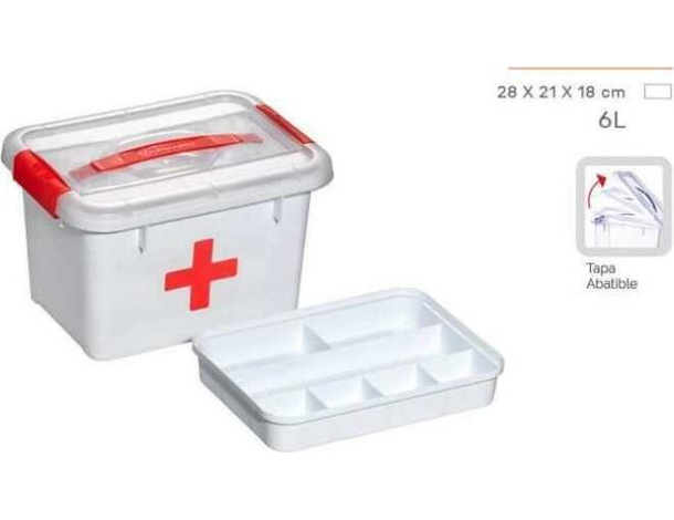 Valigetta cassetta medica pronto soccorso resistente antiurto 28x21x18 cm