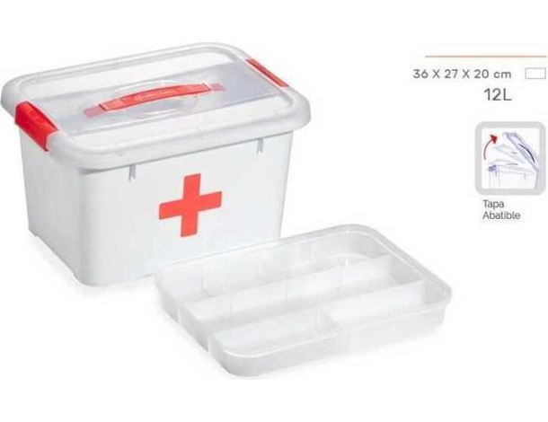 Valigetta cassetta medica pronto soccorso resistente antiurto 36x27x20 cm