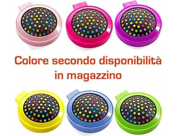 2x spazzola tonda pieghevole da viaggio ribaltabile specchietto vacanza...