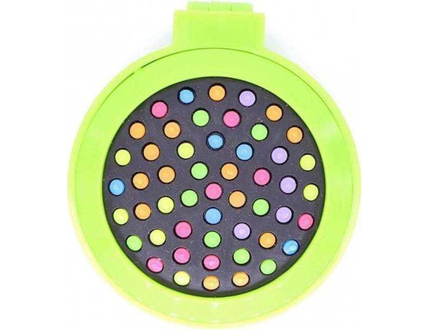 2x spazzola tonda pieghevole da viaggio ribaltabile specchietto vacanza...