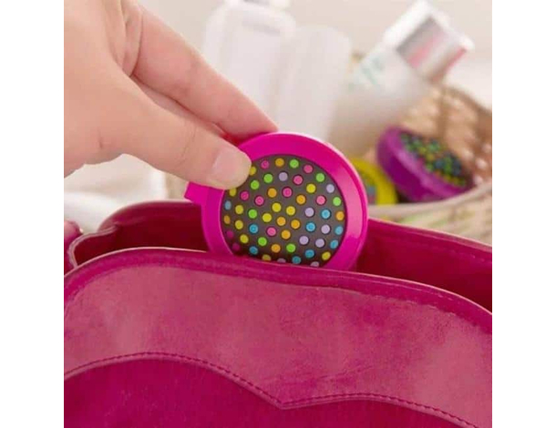 2x spazzola tonda pieghevole da viaggio ribaltabile specchietto vacanza...