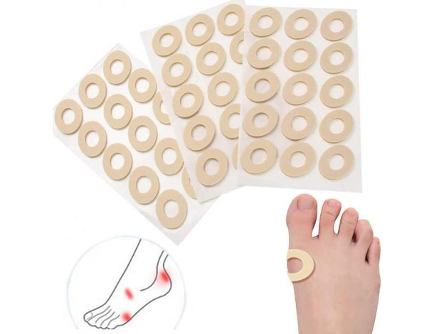 36x Cerotti per Calli Protezione Cura Scarpe Piedi Dischetti Callifughi 21x26mm