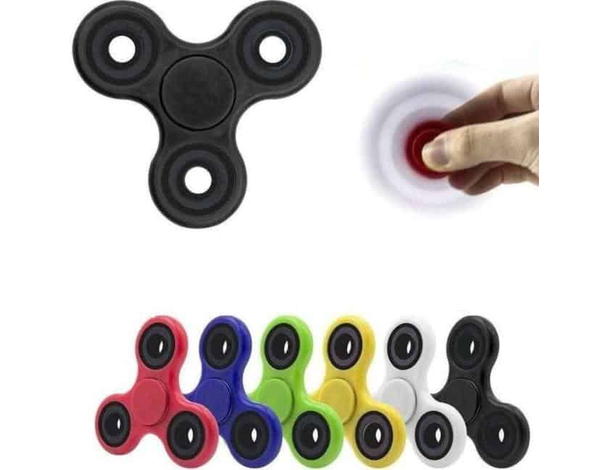 3x Fidget Spinner Anti Stress Cuscinetto a Sfera Rilassante Tascabile Portatile