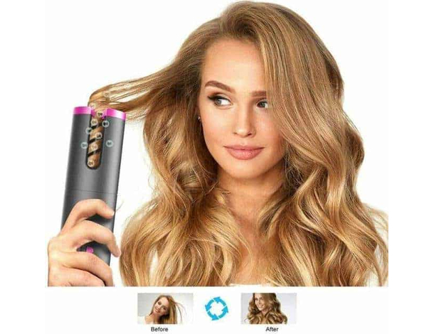 Arricciacapelli automatico boccoli ricci onde acconciatura wireless ricaricabile