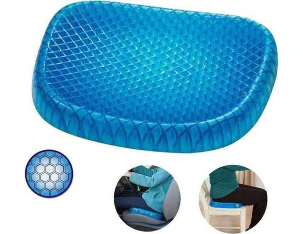 Cuscino in Gel con Struttura a Nido d'Ape Rialzo Sedia Ufficio Postura Corretta