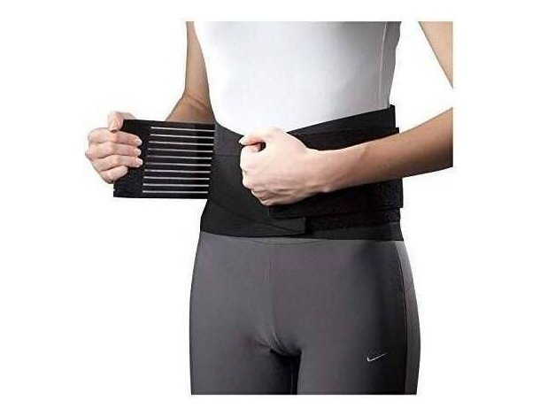 Fascia Lombare Elastica Tutore con Stecche di Rinforzo Semi Rigide Schiena