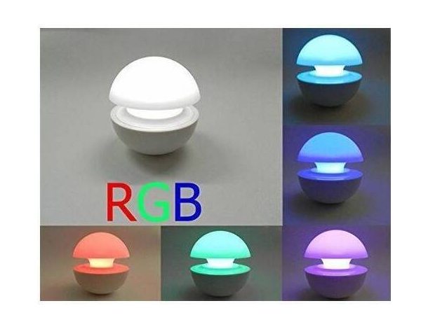Lampada a Led RGB Forma Fungo Cromoterapia Multicolore Rilassante Casa Relax