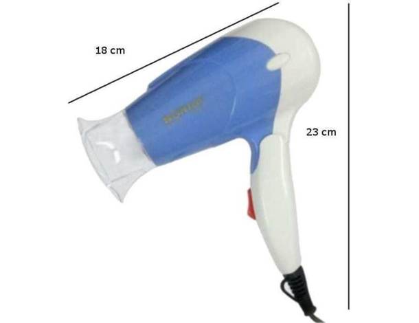 Mini Asciugacapelli da Viaggio Phon 1200w Vacanze Valigia Palestra Borsa 6