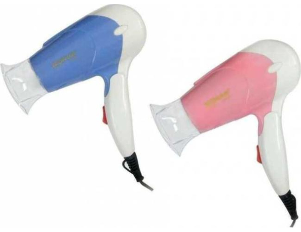 Mini Asciugacapelli da Viaggio Phon 1200w Vacanze Valigia Palestra Borsa