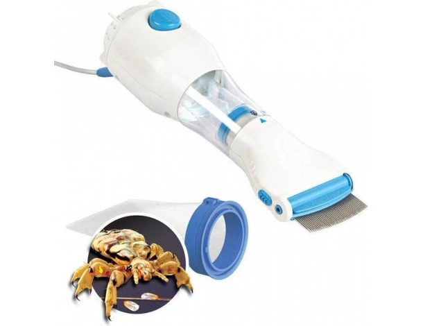 Pettine Elettrico con Led Elimina Pidocchi Lendini Uova Capelli Bambini Scuola