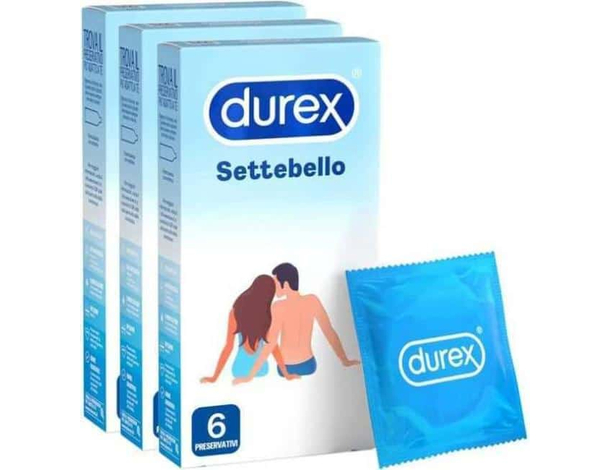 36x Preservativi Classici Settebello 6 Scatole da 6 Profilattici Standard Sesso