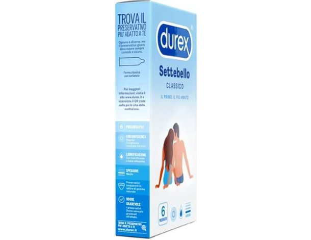 36x Preservativi Classici Settebello 6 Scatole da 6 Profilattici Standard...