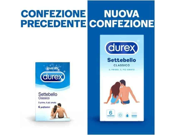 36x Preservativi Classici Settebello 6 Scatole da 6 Profilattici Standard...