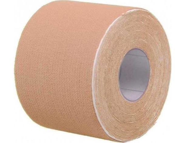 Rotolo Nastro Kinesiologia Allenamento Muscoli 5mx5cm Color Carne Anti Crampi