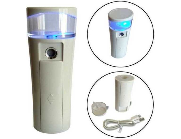 Sauna Facciale Portatile a Vapore Acqueo Moisturizer Ricaricabile Viso Pelle
