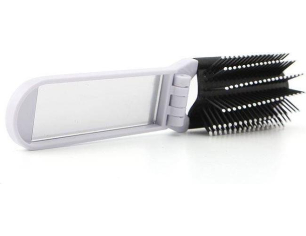 Spazzola da Viaggio Pieghevole Tascabile con Specchio Bambini Donna Uomo...