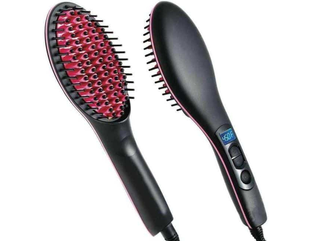 Spazzola Lisciante Capelli Lisci Piastra in Ceramica Hair Straightener Styling
