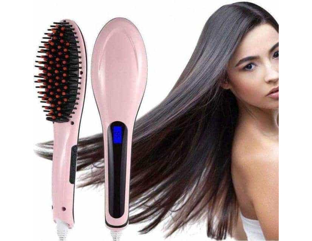 Spazzola Termica Piastra Ionizzante Snoda e Liscia i Capelli Riscaldata Donna