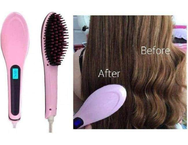 Spazzola Termica Piastra Ionizzante Snoda e Liscia i Capelli Riscaldata Donna...