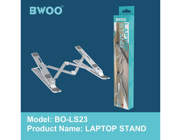 Supporto PC Portatile Notebook Regolabile Metallo Leggero e Sicuro LS-23 12