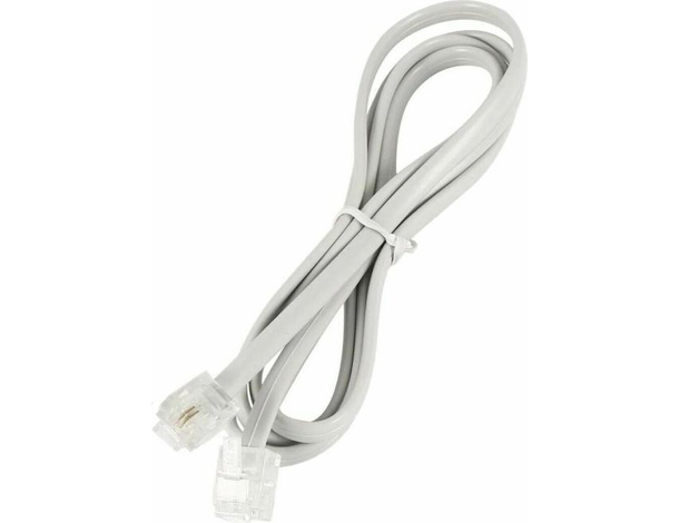 Cavo Telefonico 20 Metri Collegamento Modulare DSL Modem Plug RJ11 Telefono...