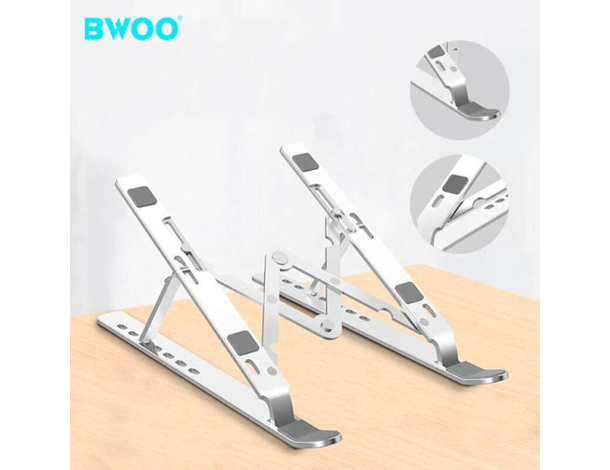 Supporto PC Portatile Notebook Regolabile Metallo Leggero e Sicuro LS-23 3