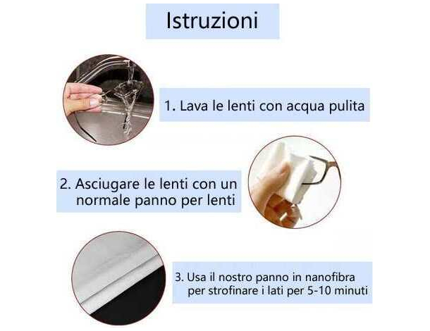 4x Panno Anti-Appannamento Occhiali in Microfibra Antiappannante Pulizia... 4x Panno Anti-Appannamento Occhiali in Microfibra Antiappannante Pulizia...