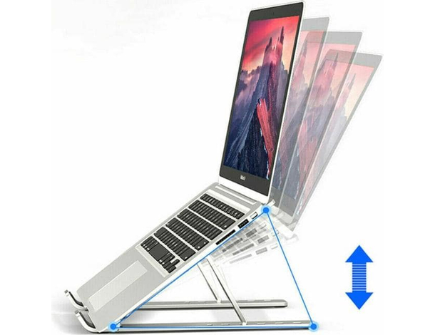 Supporto PC Portatile Notebook Regolabile Metallo Leggero e Sicuro LS-23 5