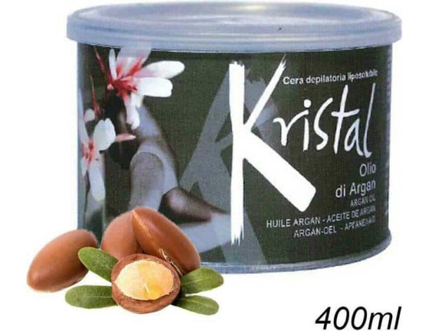 Cera Depilatoria Barattolo 400ml Ceretta Argan Miele Latte Clorofilla Zinco...