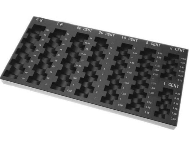 Contamonete portamonete contatore soldi monete euro ufficio negozio centesimi...